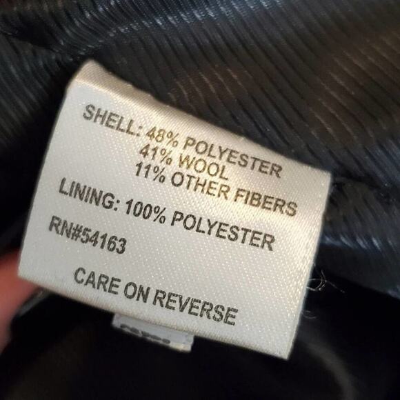 Calvin klein black and metallic tweed wool blend walking coat plus size 14 New - Picture 5 of 7